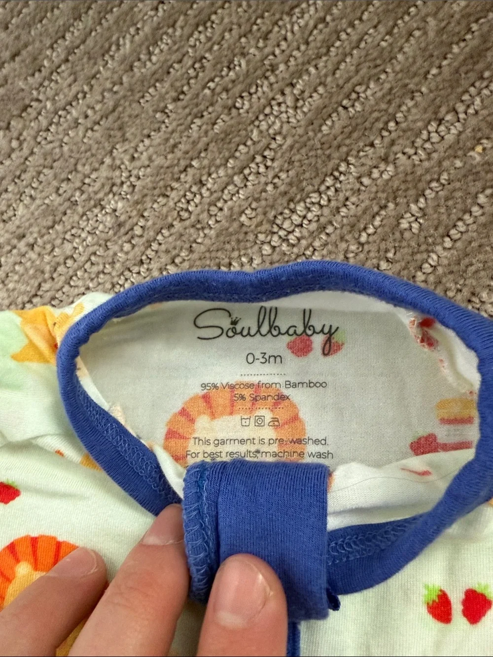 Soul baby 0-3M  Lion Print Kids One-Piece Sleeper